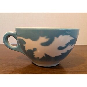 Syracuse China Blue And White Oak Leigh Cup, Restaurant Ware